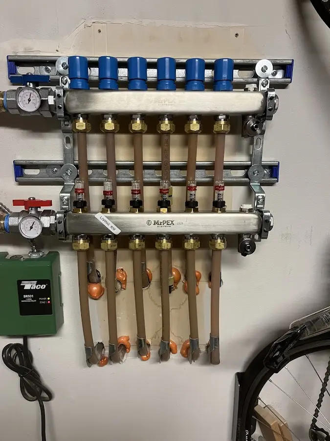 Plumber performing Gas Line Installation at a residential property in Southbridge Town